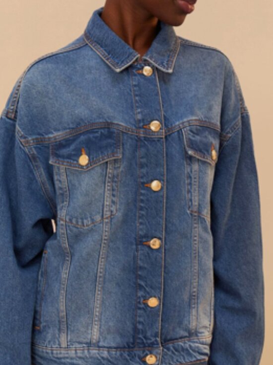 FARM Rio Jackets & Blazers - NWT Farm Rio Denim Buttoned Jacket